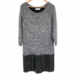 Bailey 44 Gray and Black Sweater Dress Size Large